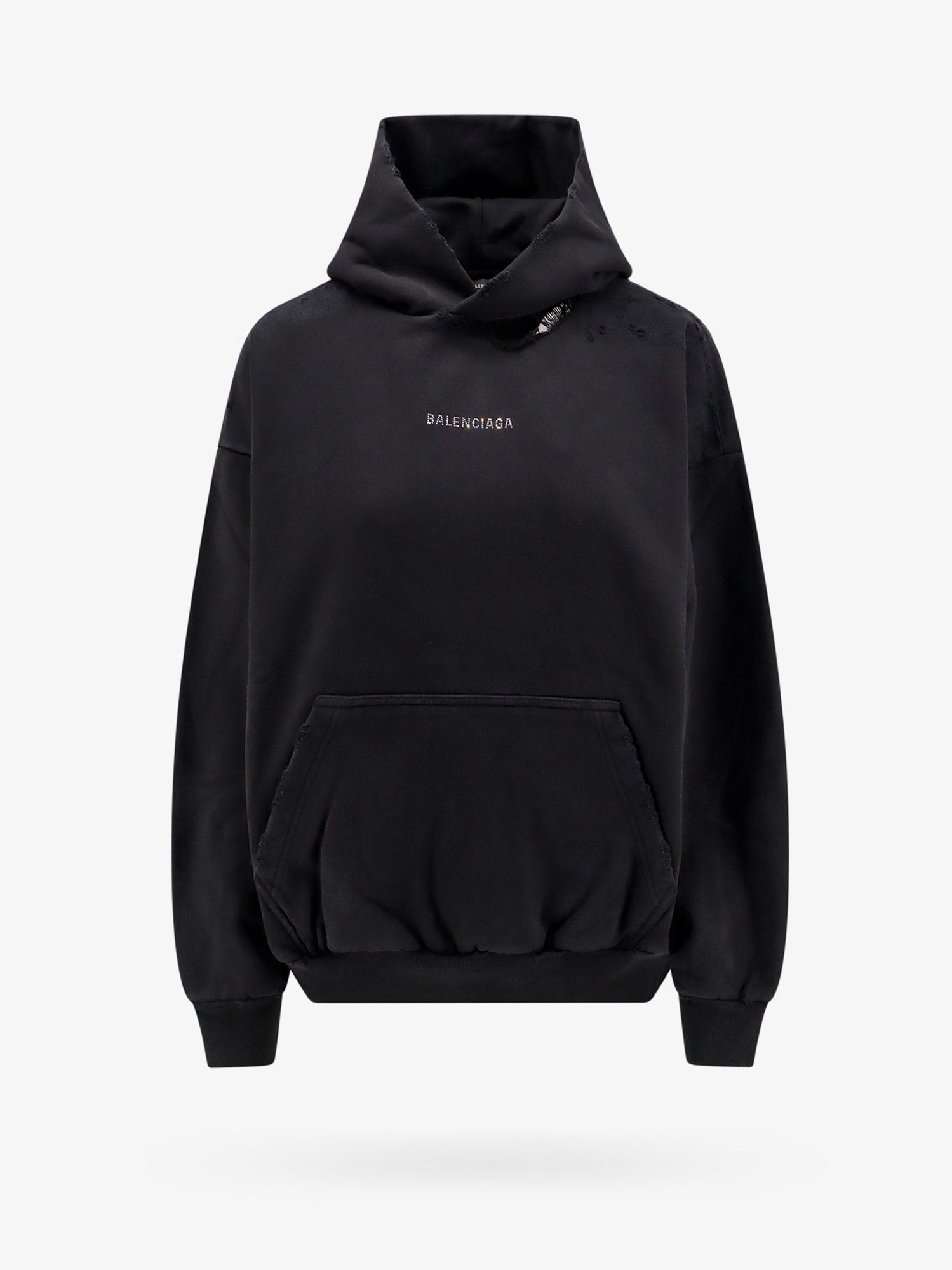 Balenciaga Woman Sweatshirt Woman Black Sweatshirts - 1