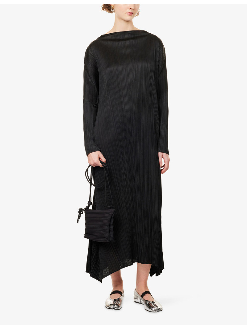 Pleats Please Issey Miyake Ole Long-Sleeve Knit Midi Dress outlook