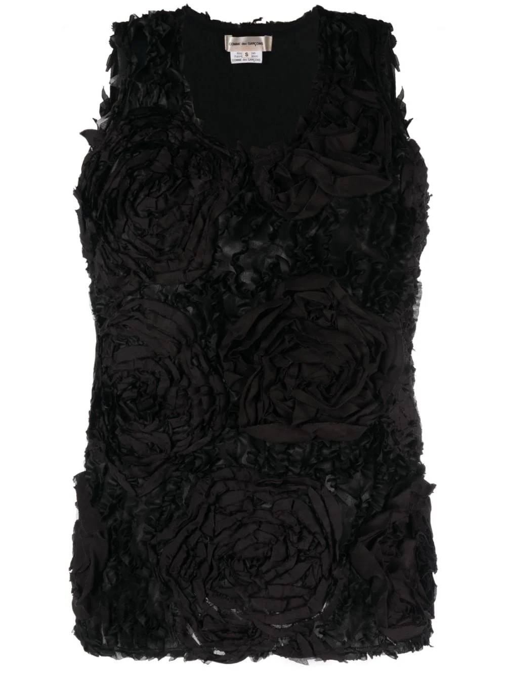 floral-motif tank top - 1