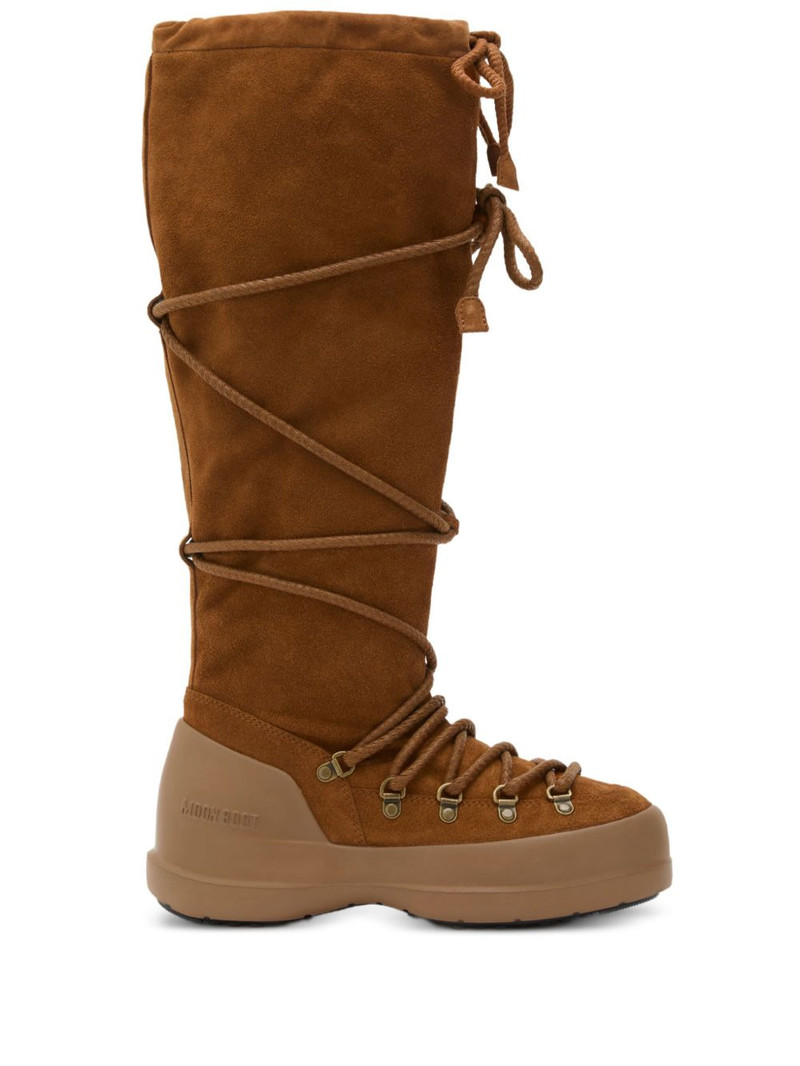 Luna lace-up suede boots 1