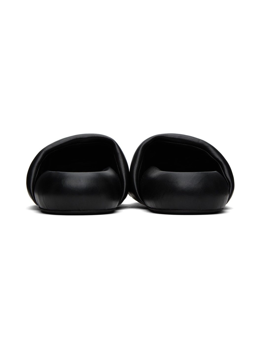 Black Pouf Sandals - 2