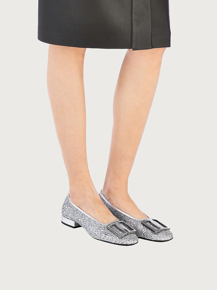 CHUNKY BUCKLE BALLET FLAT - 5