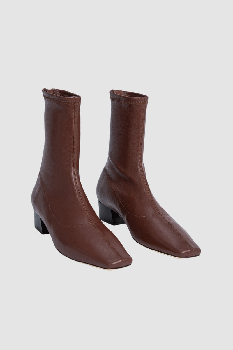 BY FAR Colette 22 Sequoia Stretch Nappa Leather Ankle Boot outlook