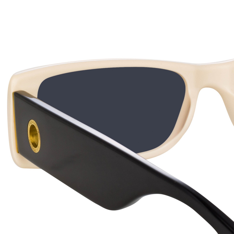 DANIA RECTANGULAR SUNGLASSES IN CREAM 5