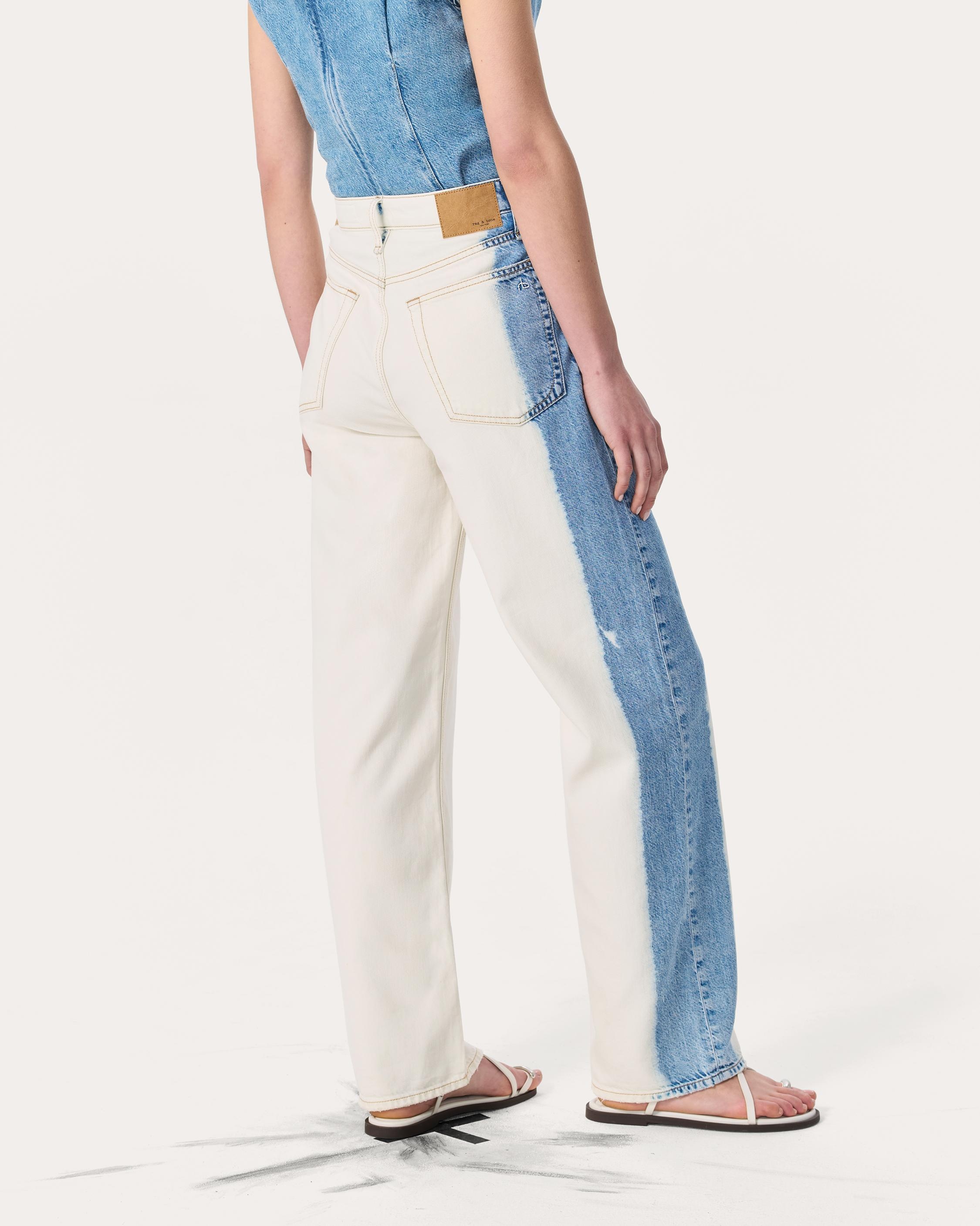 Logan Wide-Leg Jeans
Featherweight in Bleach Stripe - 6
