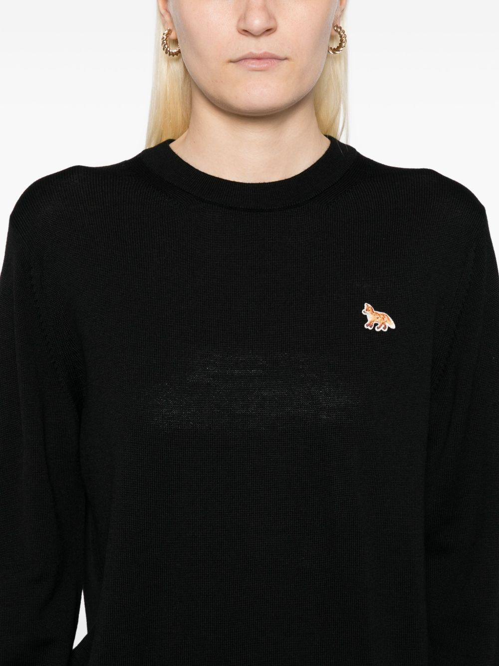 embroidered-logo jumper - 5