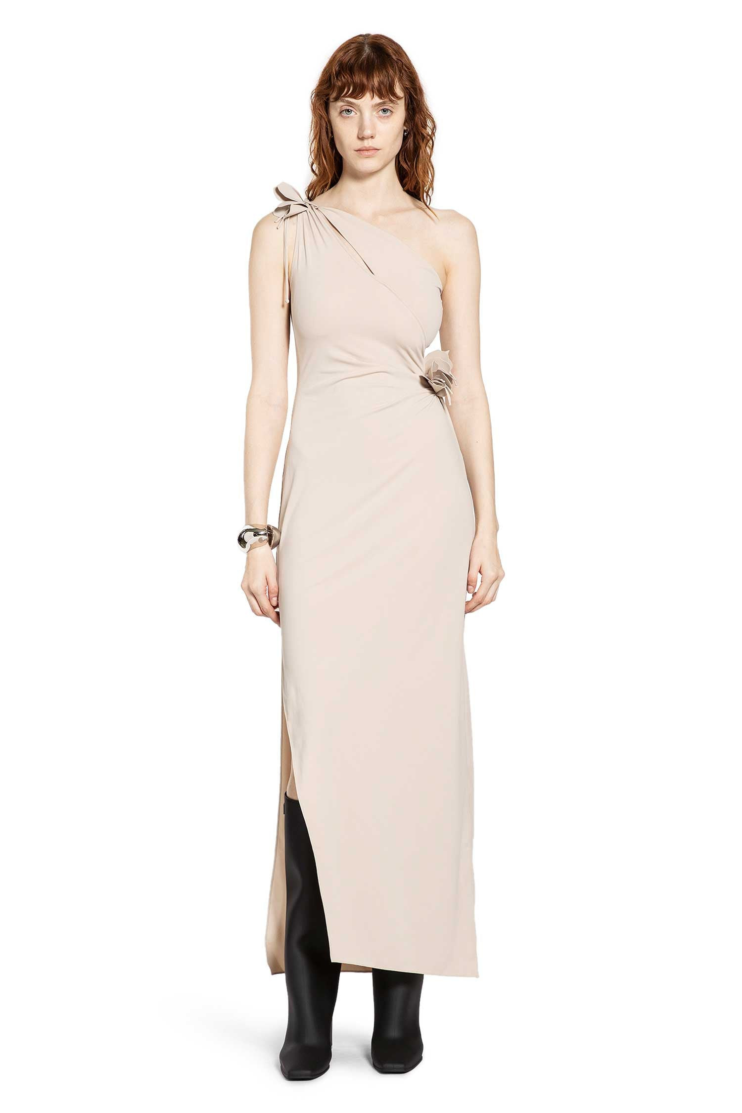 Asymmetric Flower Gown - 2