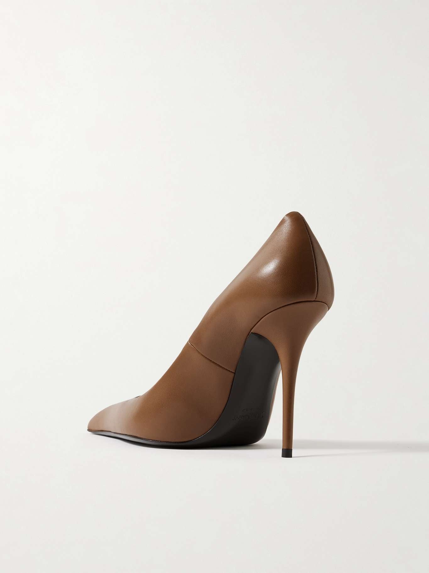 Élysée leather pumps Dark brown - 3