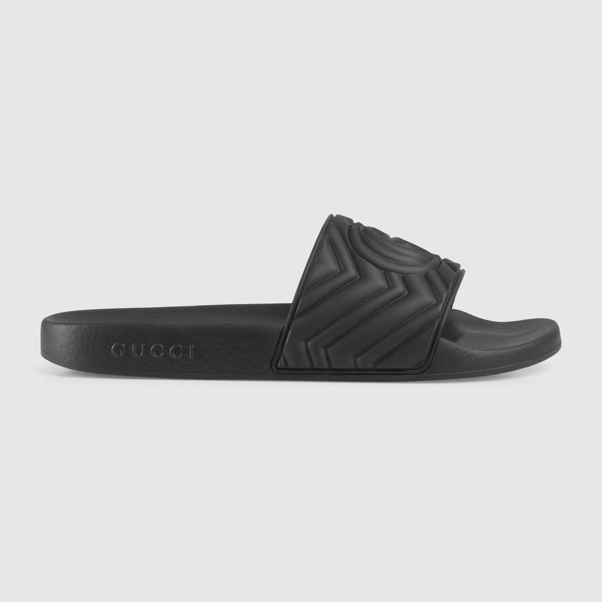 Men's matelassé rubber slide - 1