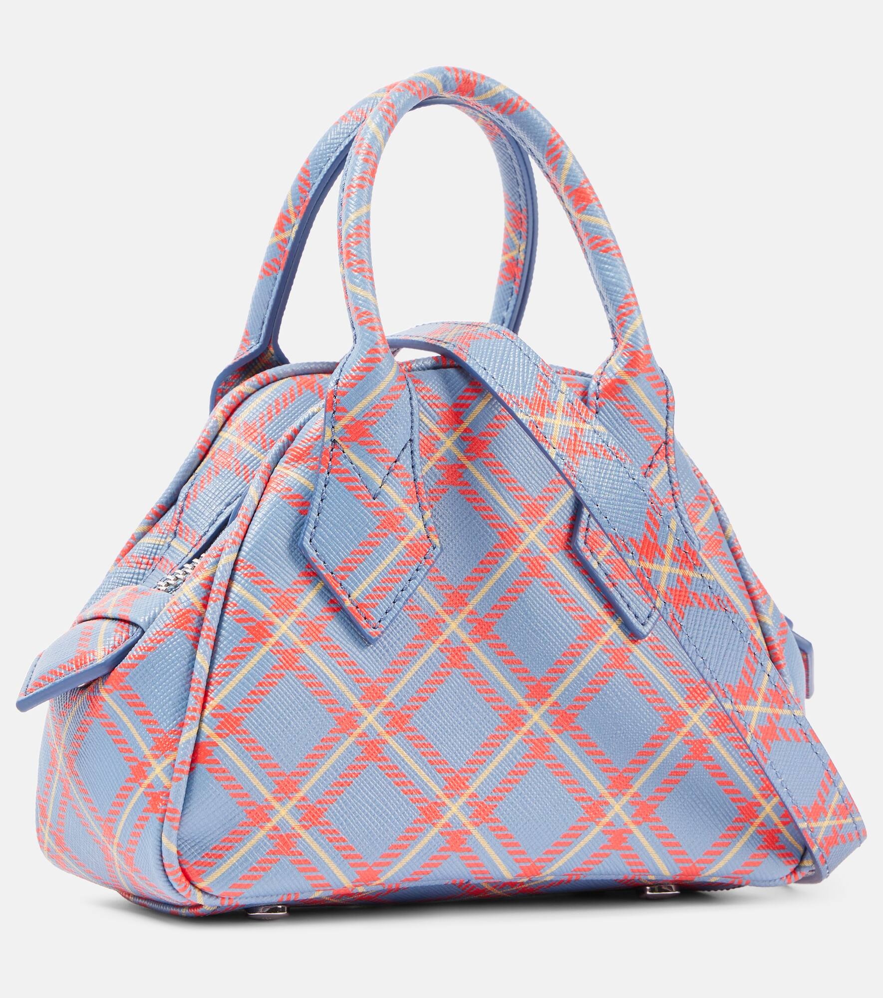 Yasmine Mini tartan tote bag - 4