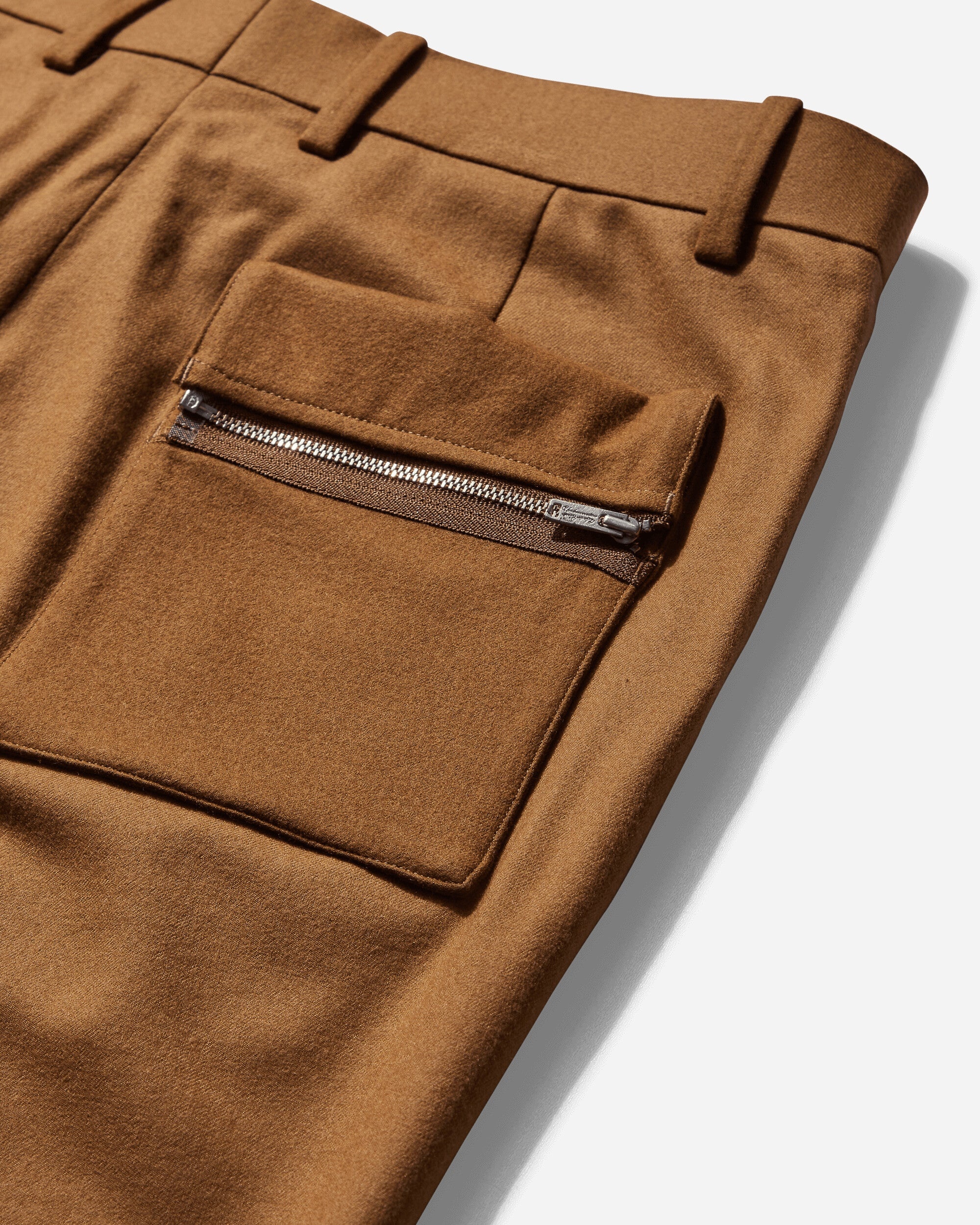 Wool Tailored Pants Camel - 4