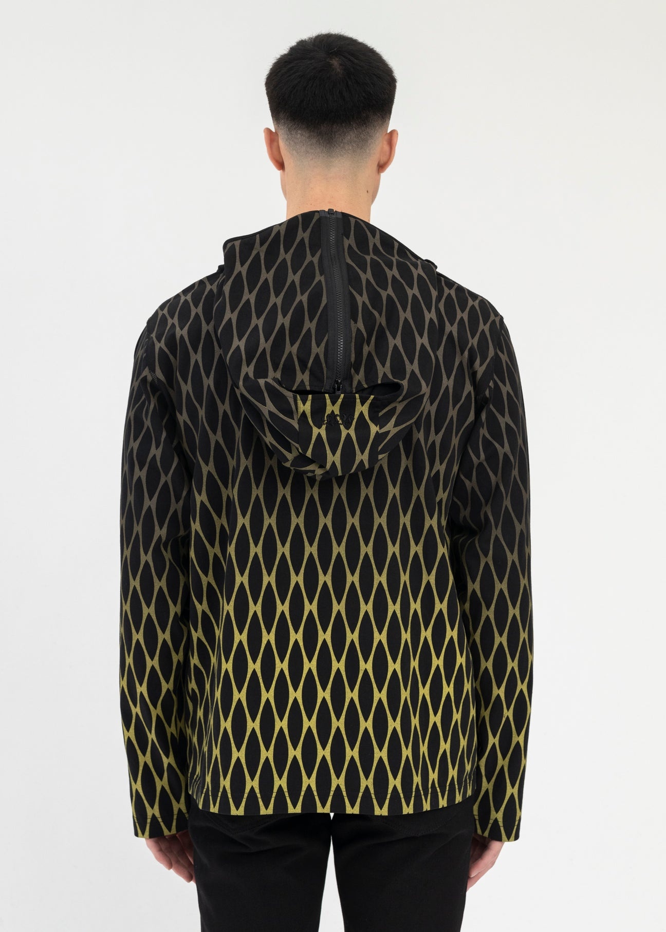 BLACK CHAIN PRINT MASK LS T-SHIRT - 5