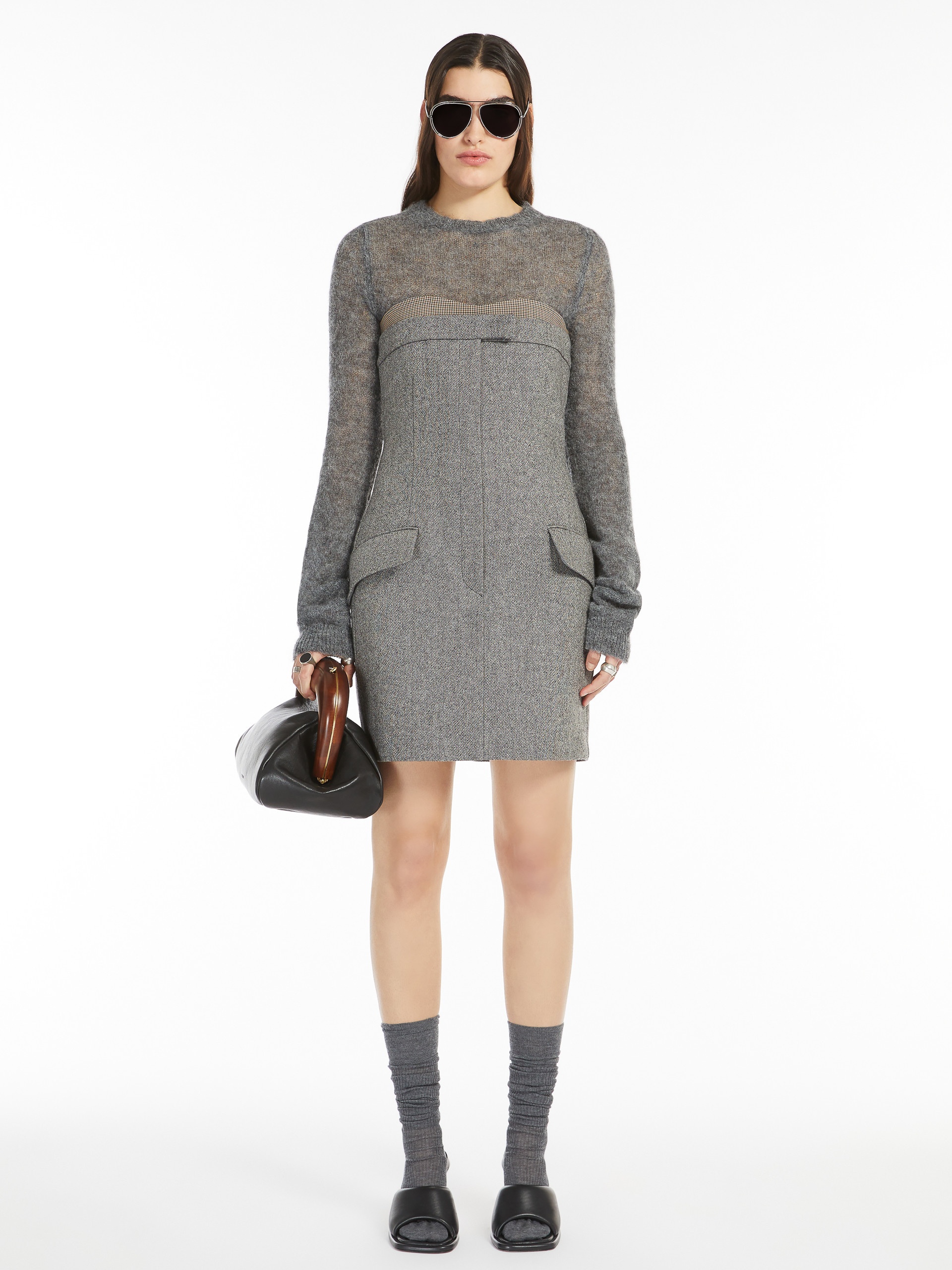 TEBAIDE Tweed bustier dress - 2