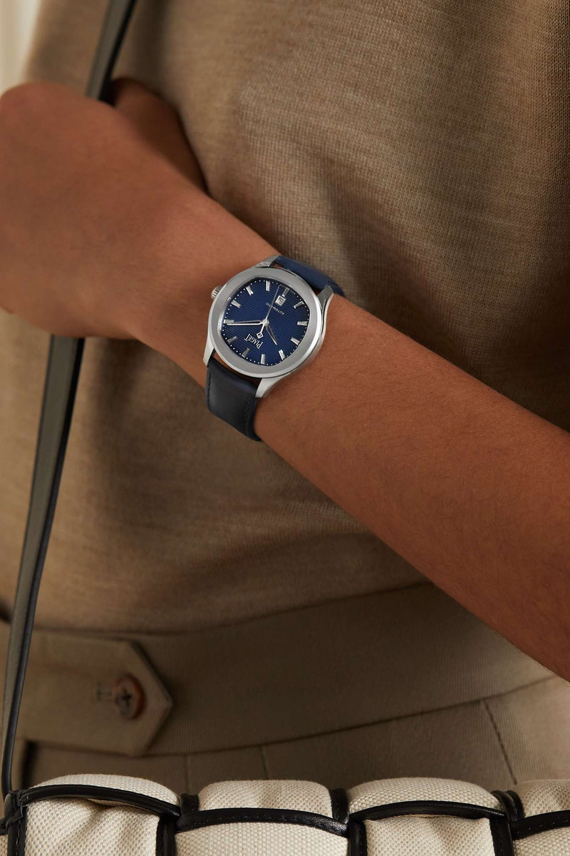 Piaget Polo Date Automatic 36mm stainless steel and leather watch outlook