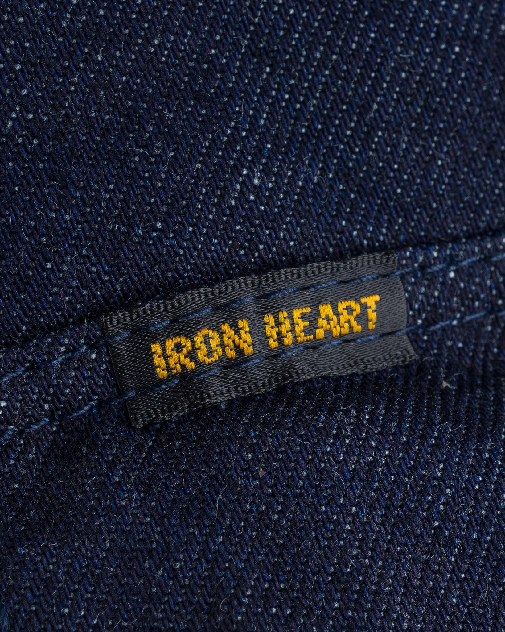 IHSH-33-T 12oz Selvedge Denim Western Shirt With Tonal Stitching - Indigo - 20