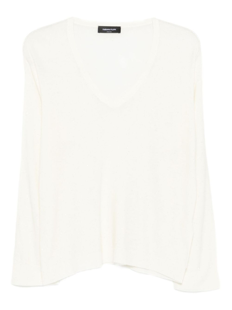 V-neck long-sleeve T-shirt 1