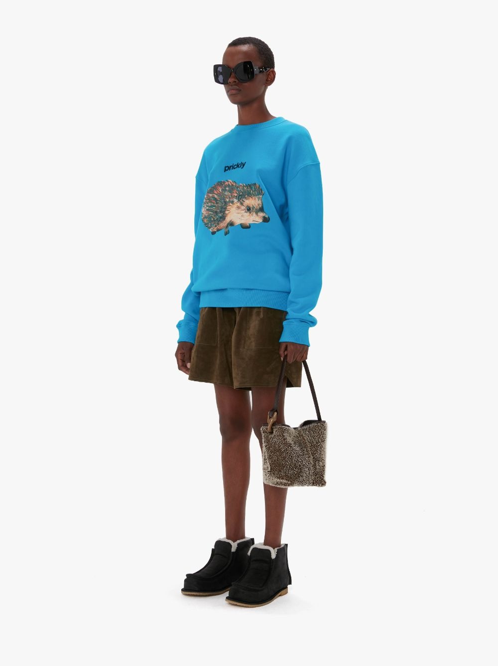 HEDGEHOG PRINT CREWNECK SWEATSHIRT - 5