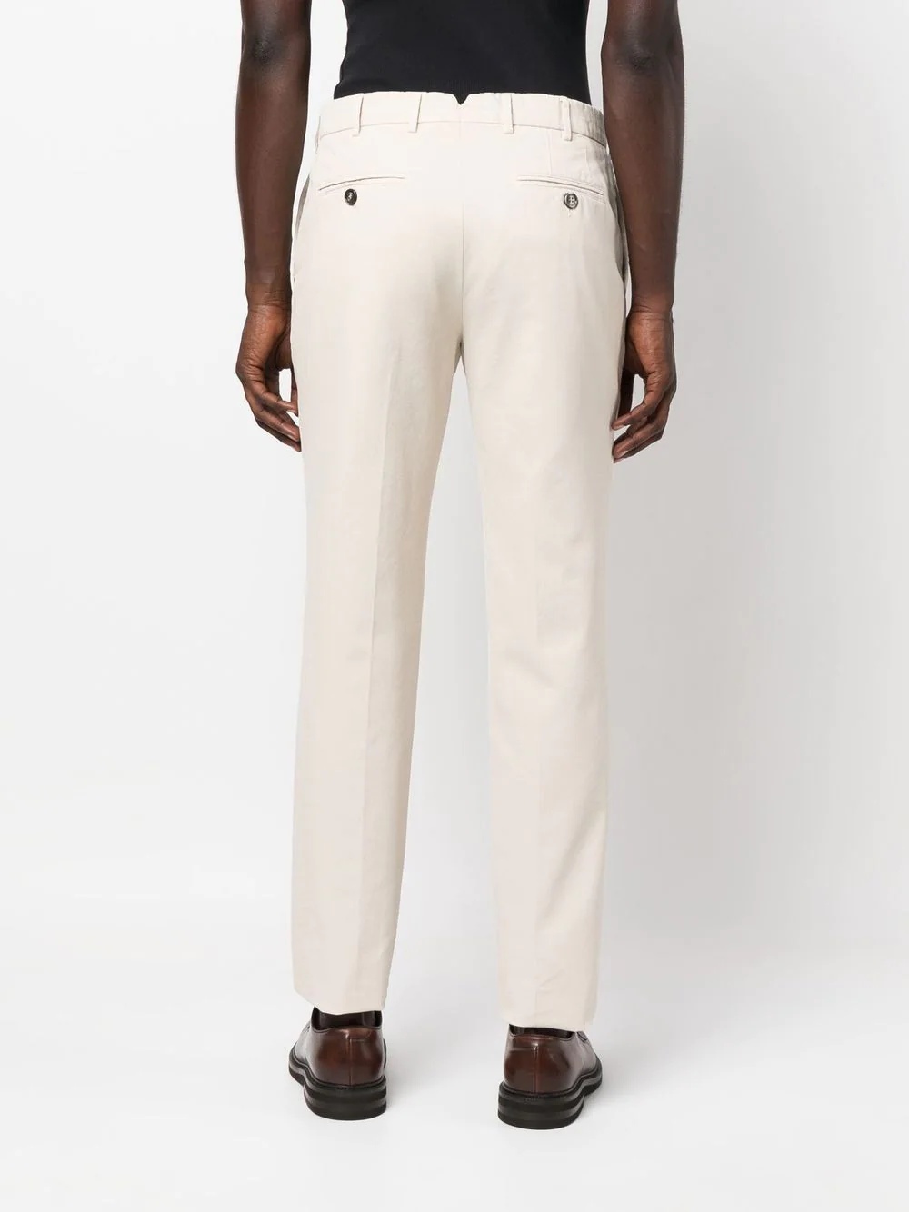 mid-rise straight chinos - 4