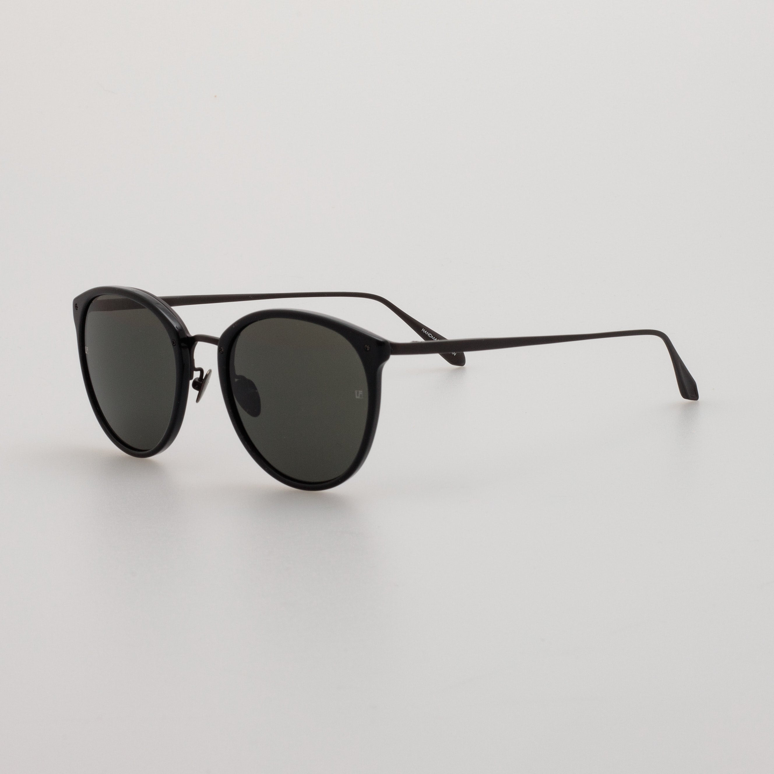 CALTHORPE OVAL OPTICAL FRAME IN BLACK AND MATT NICKEL (MEN'S) - 7