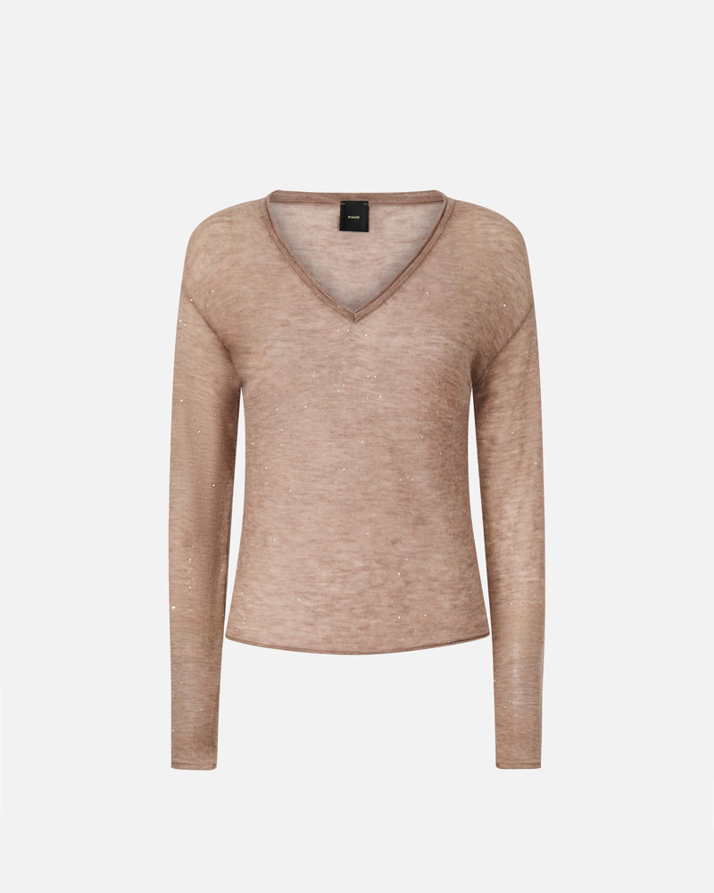 V-NECK SWEATER WITH SEQUINS 1