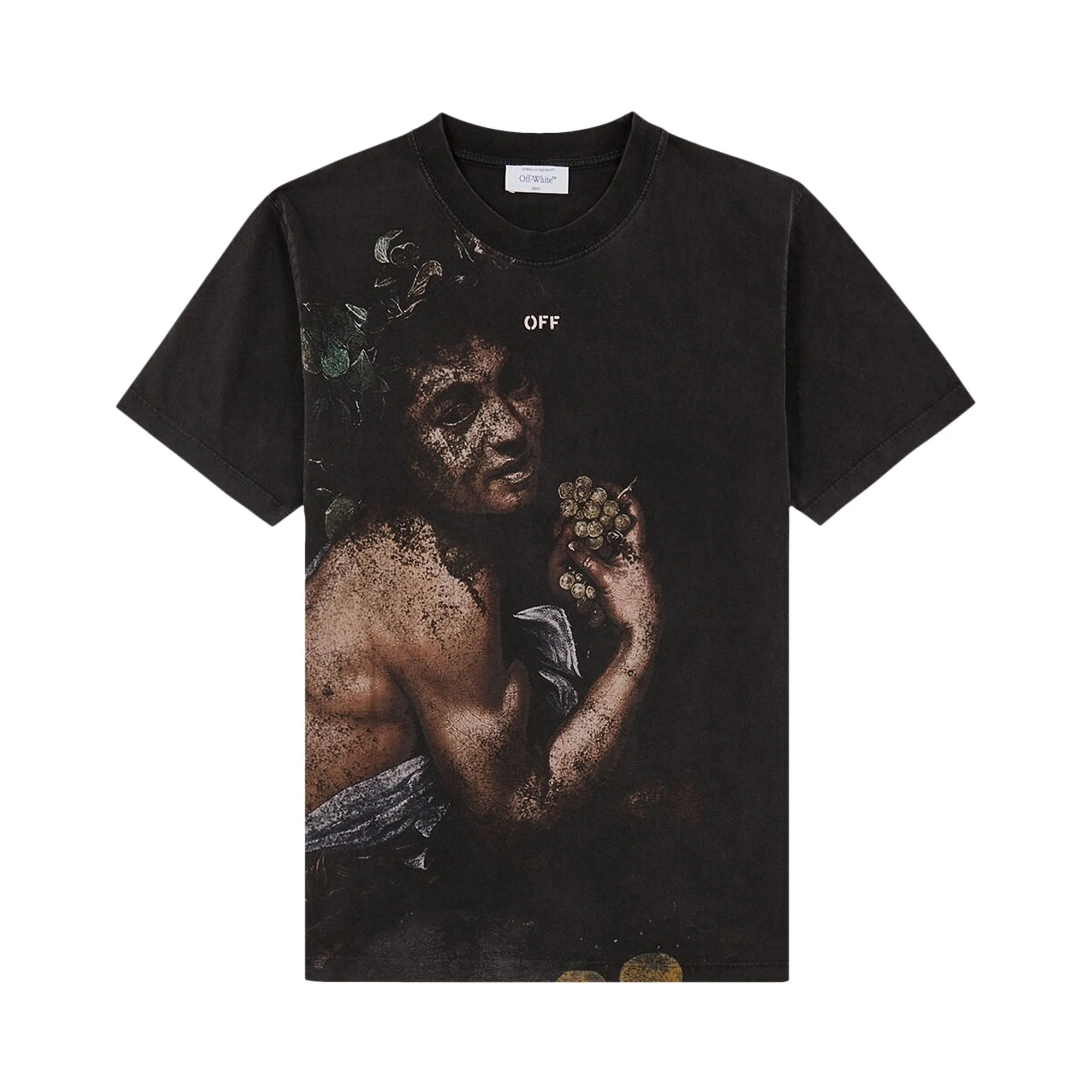 Off-White Bacchus Slim Short-Sleeve Tee 'Black/Multicolor' - 1