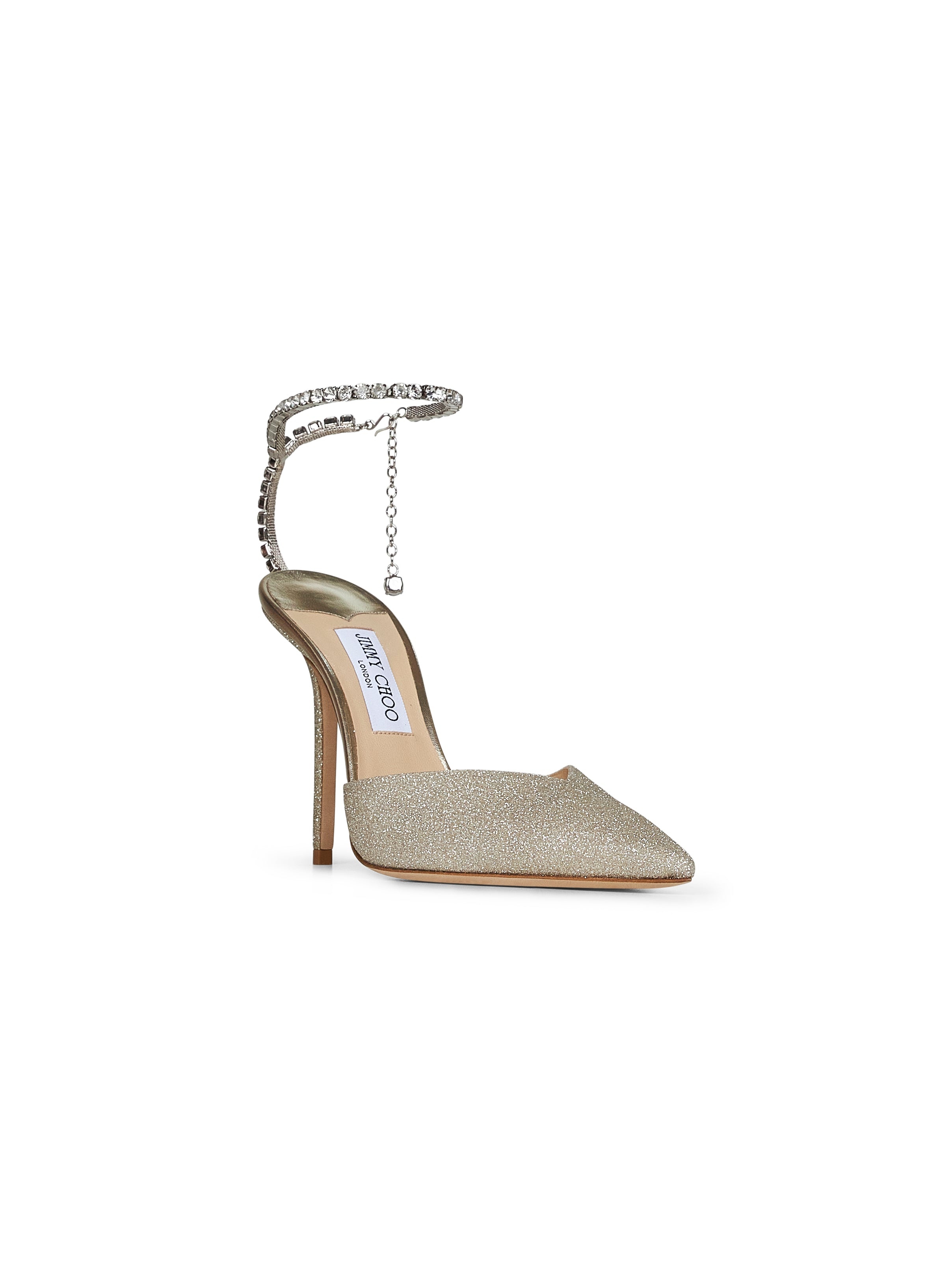 Platinum glitter Saeda 100 pumps - 2