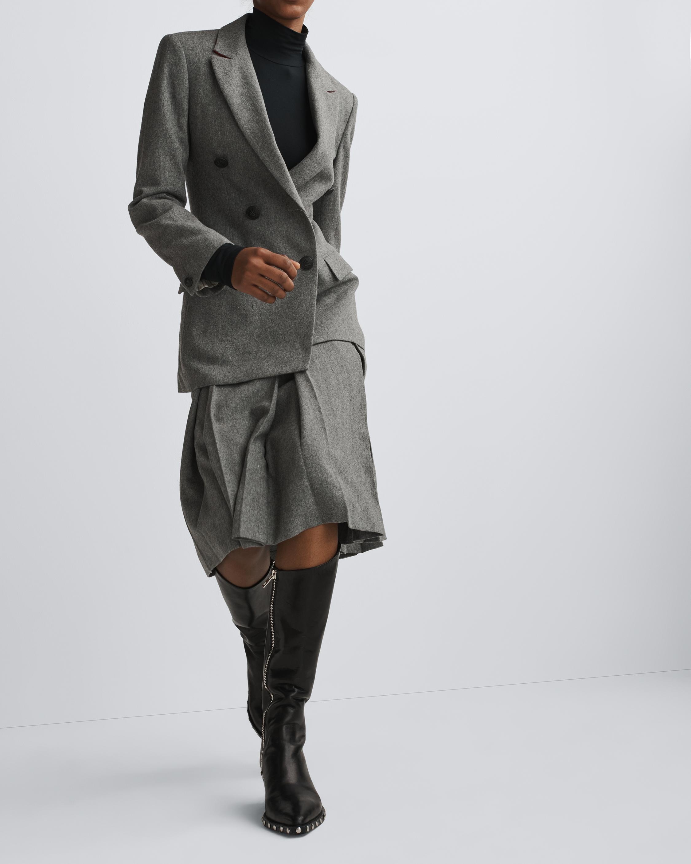 Garnet Italian Wool Skirt
Midi - 6