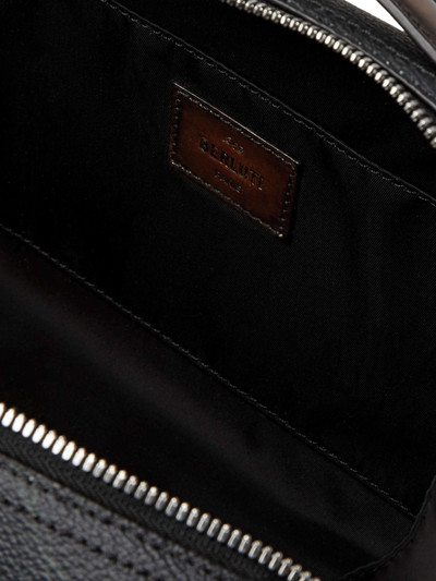 Berluti Logo-Print Virée Canvas and Leather Wash Bag outlook