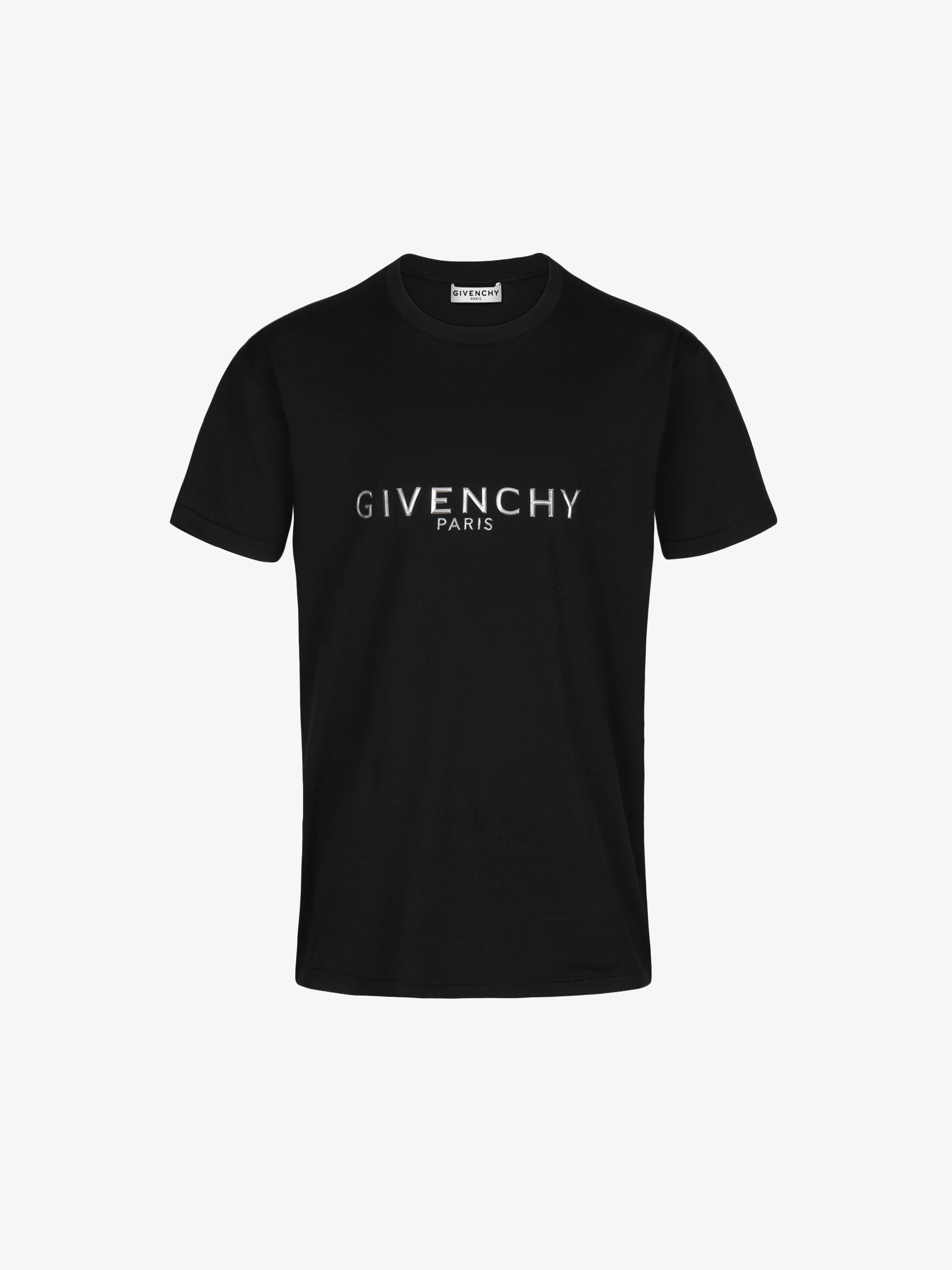 GIVENCHY PARIS signature slim embossed t-shirt - 1