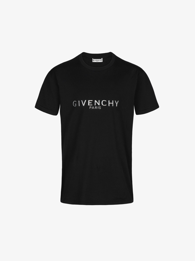 GIVENCHY PARIS signature slim embossed t-shirt 1