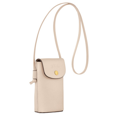Longchamp Épure Phone case with leather lace Paper - Leather outlook