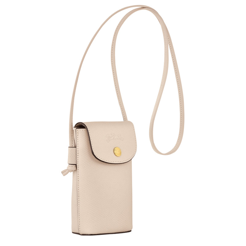 Longchamp Épure Phone case with leather lace Paper - Leather outlook