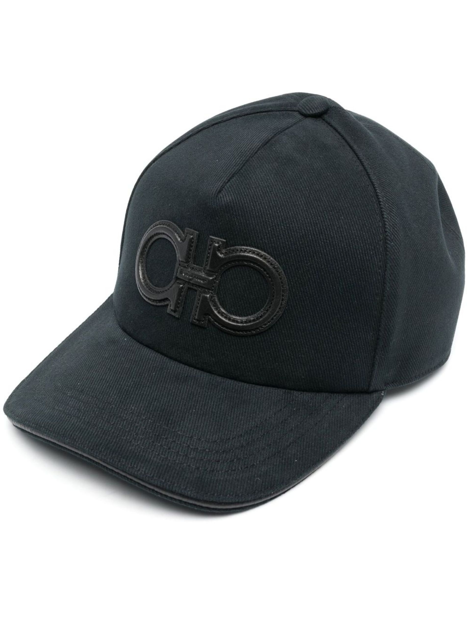 leather-patch logo cap - 1