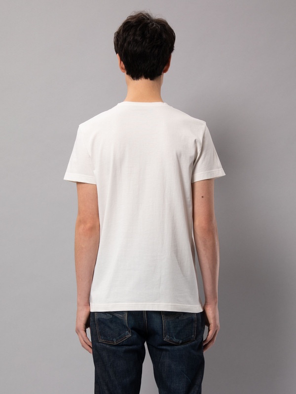 Crew Neck Nudie Jeans Offwhite - 3