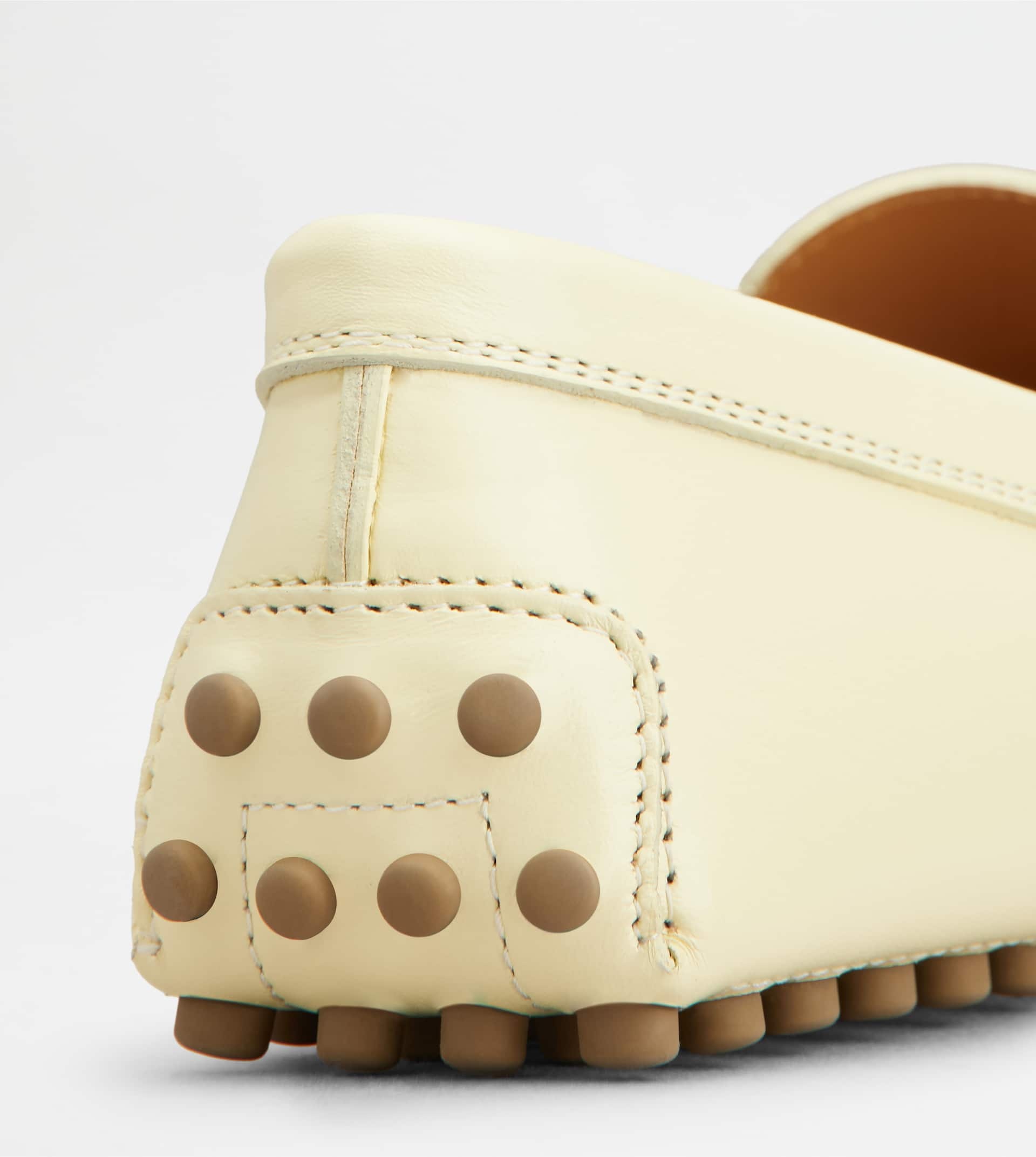 GOMMINO DRIVING SHOES IN LEATHER - YELLOW - 6