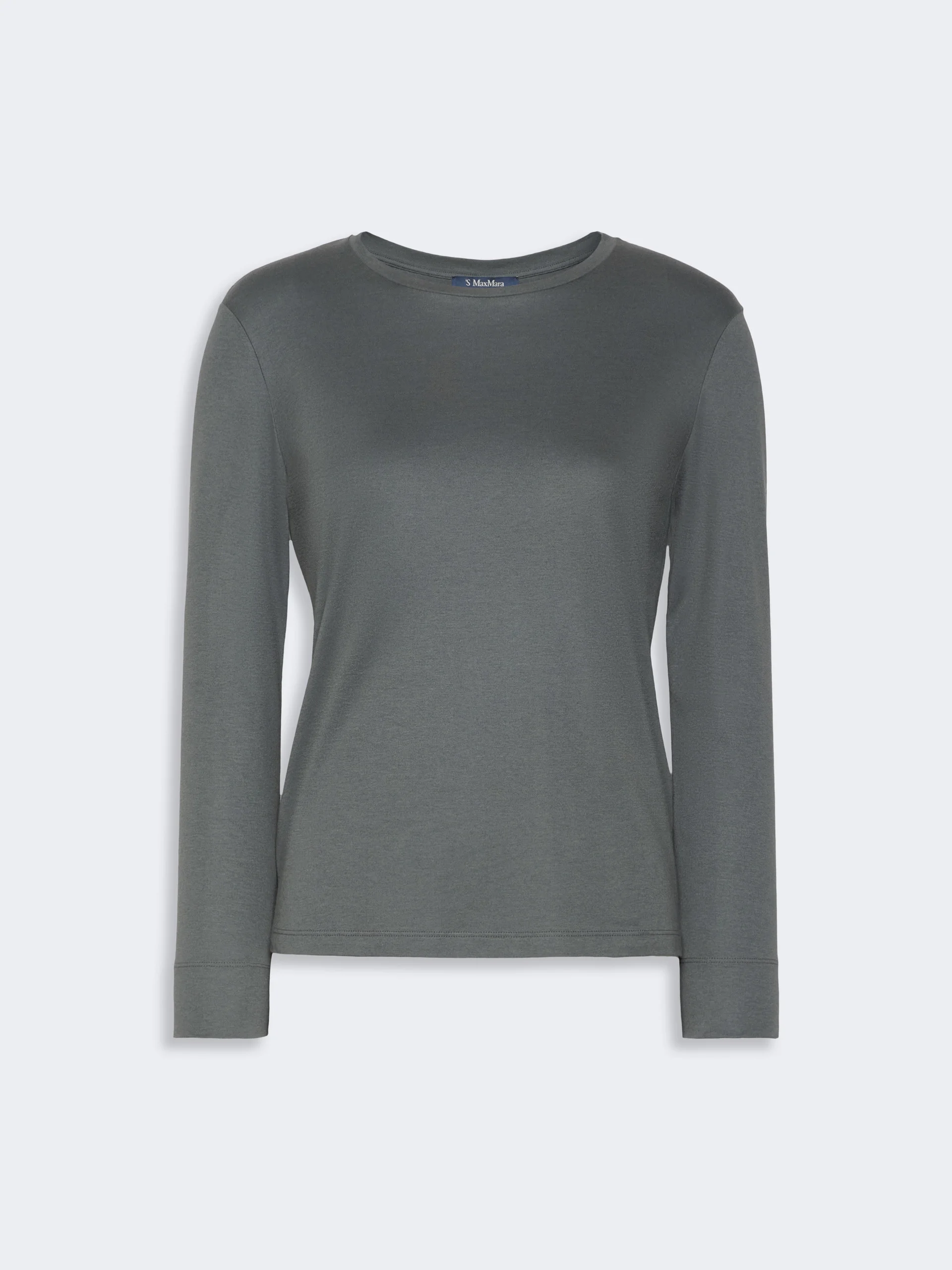 FUMETTO Long-sleeved cotton and modal T-shirt - DARK GREY - 1