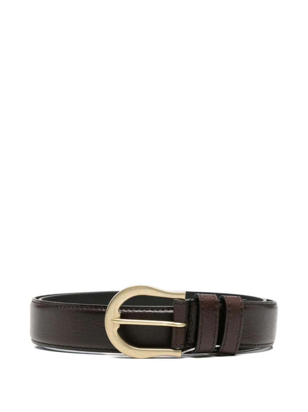 buckle leather belt - 1