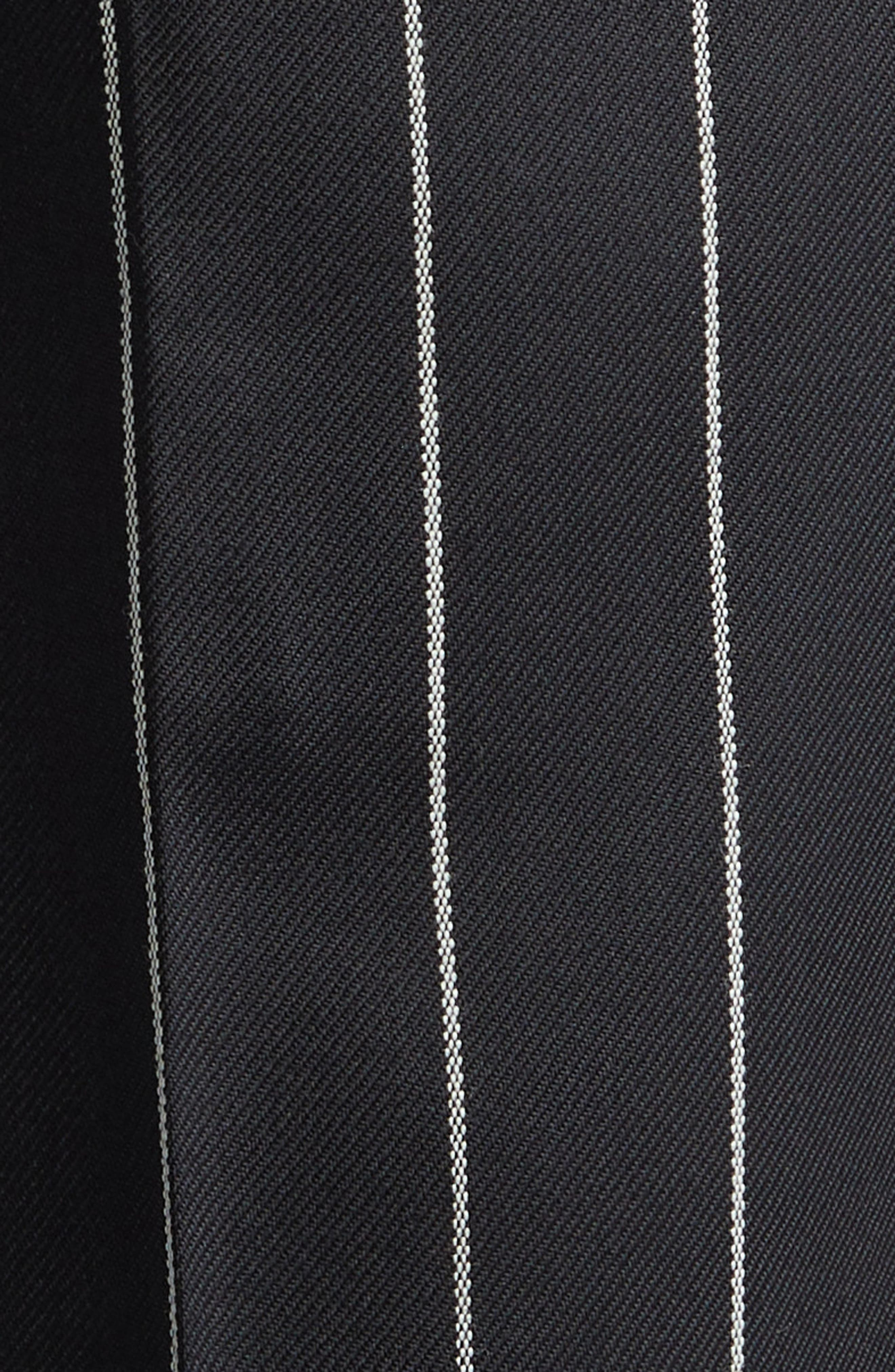 Pinstripe Wool Trousers - 7