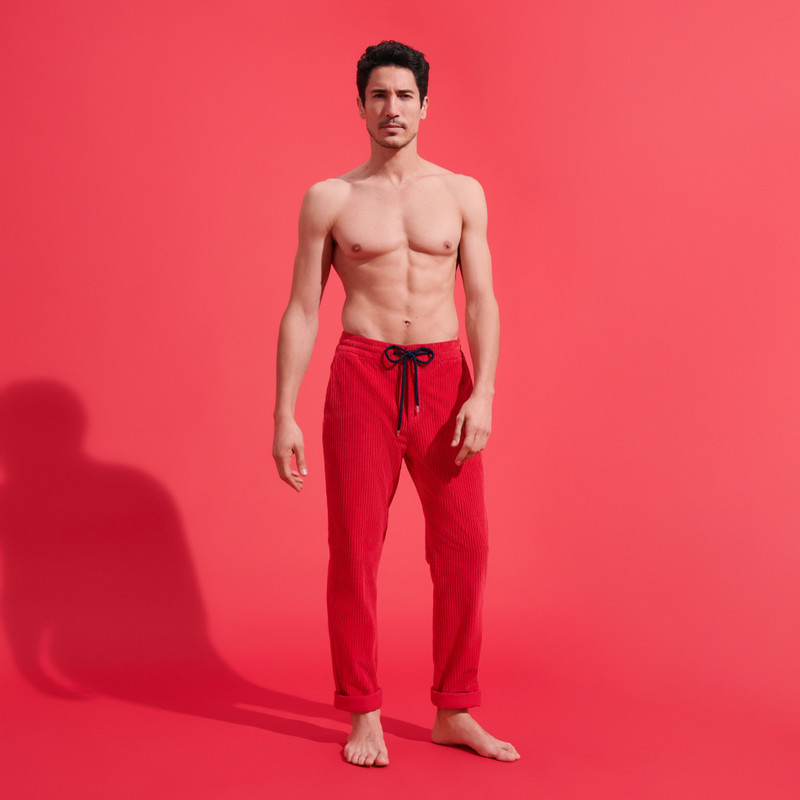 Vilebrequin Men Velvet Elastic Waist Pants outlook