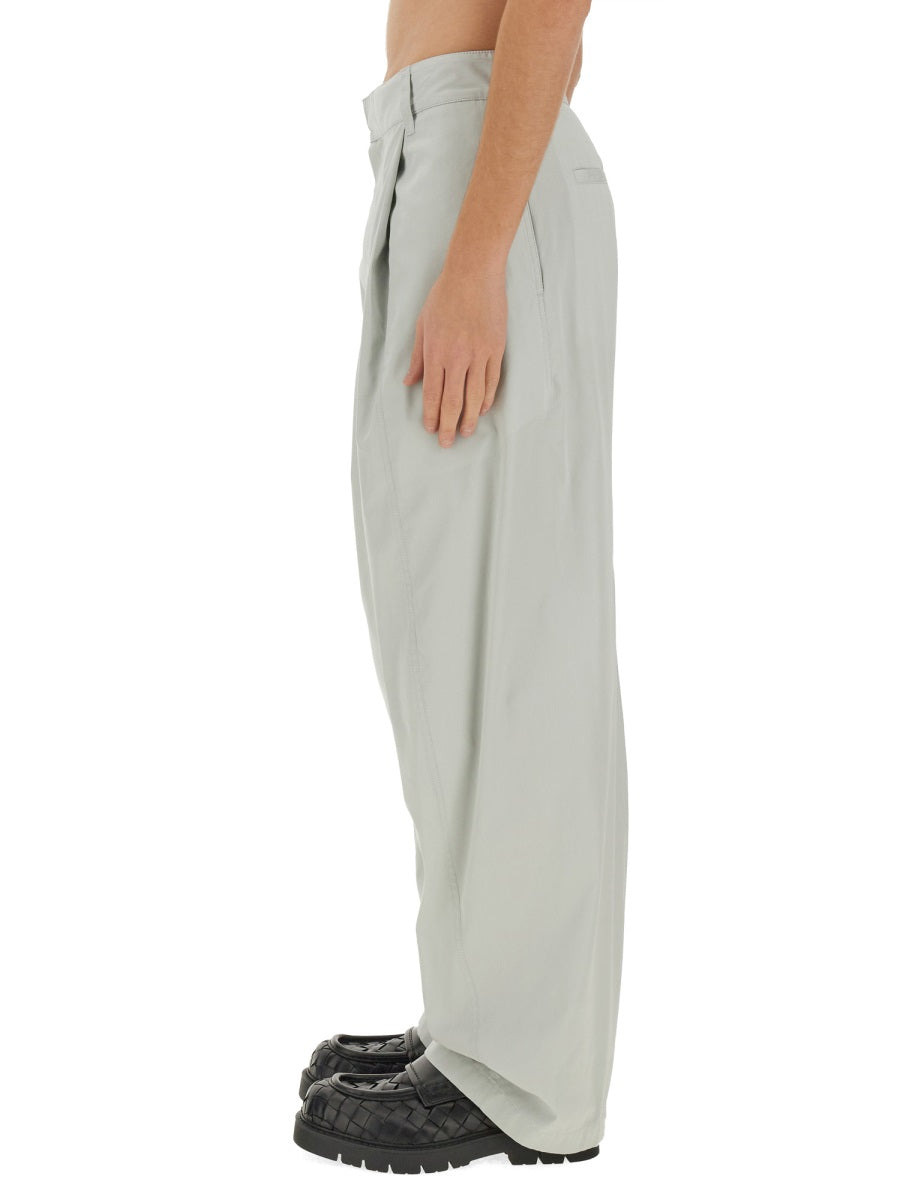 Bottega Veneta Men Silk And Cotton Pants - 3