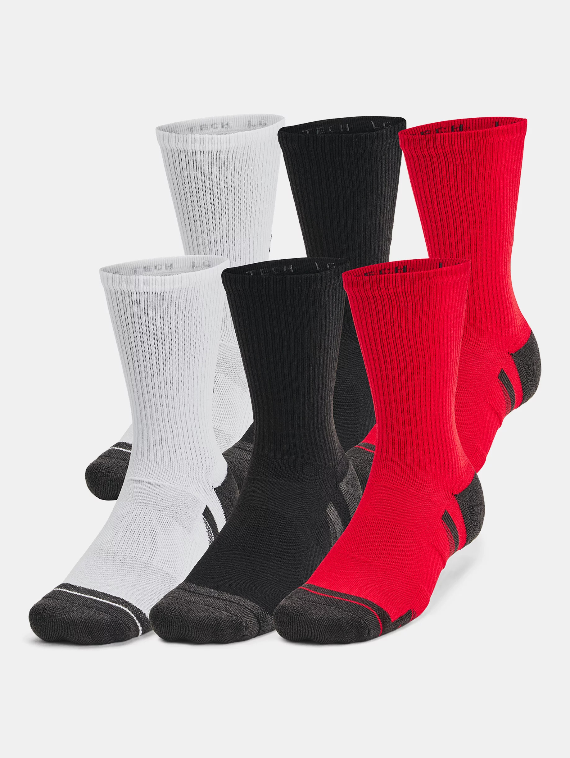 Unisex UA Performance Tech 6-Pack Crew Socks - 3