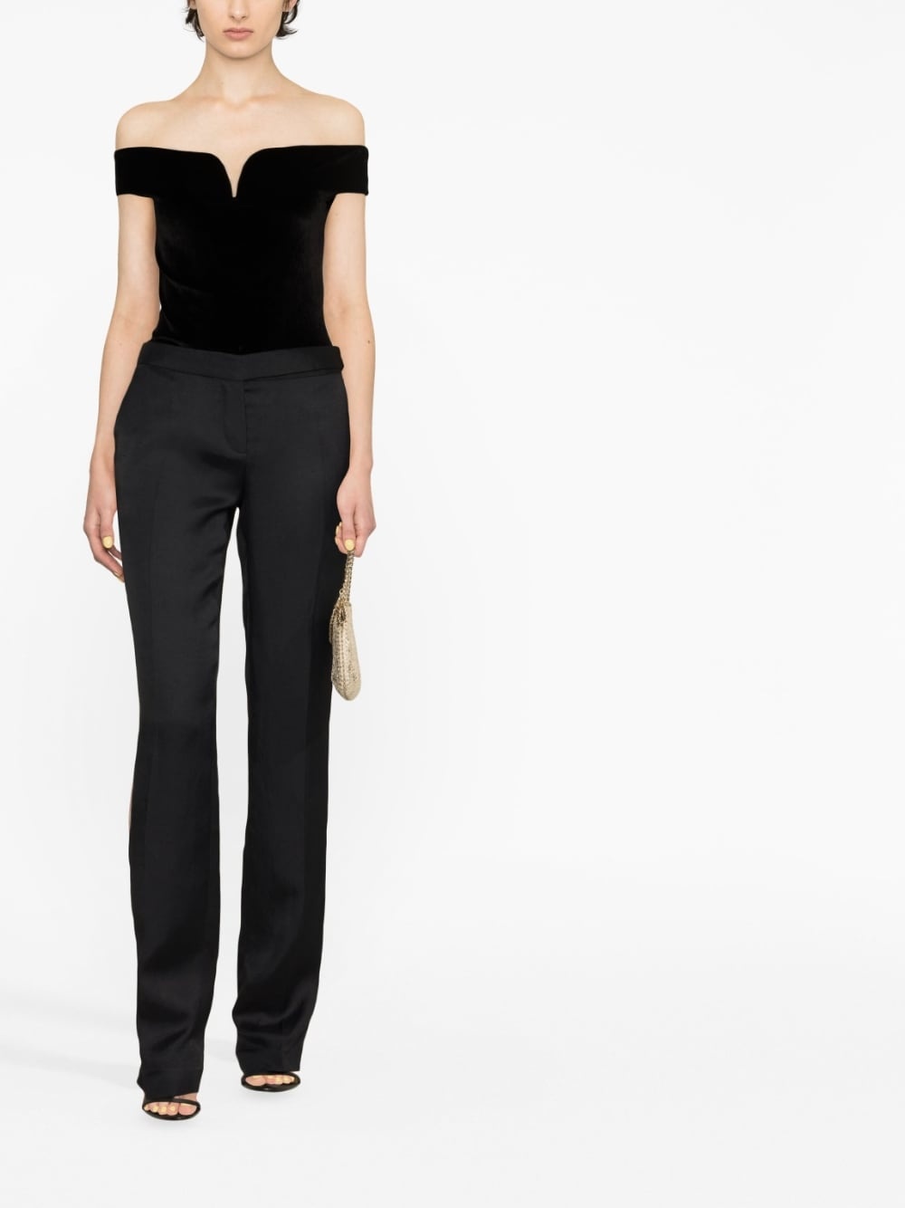 low-rise straight-leg trousers - 2