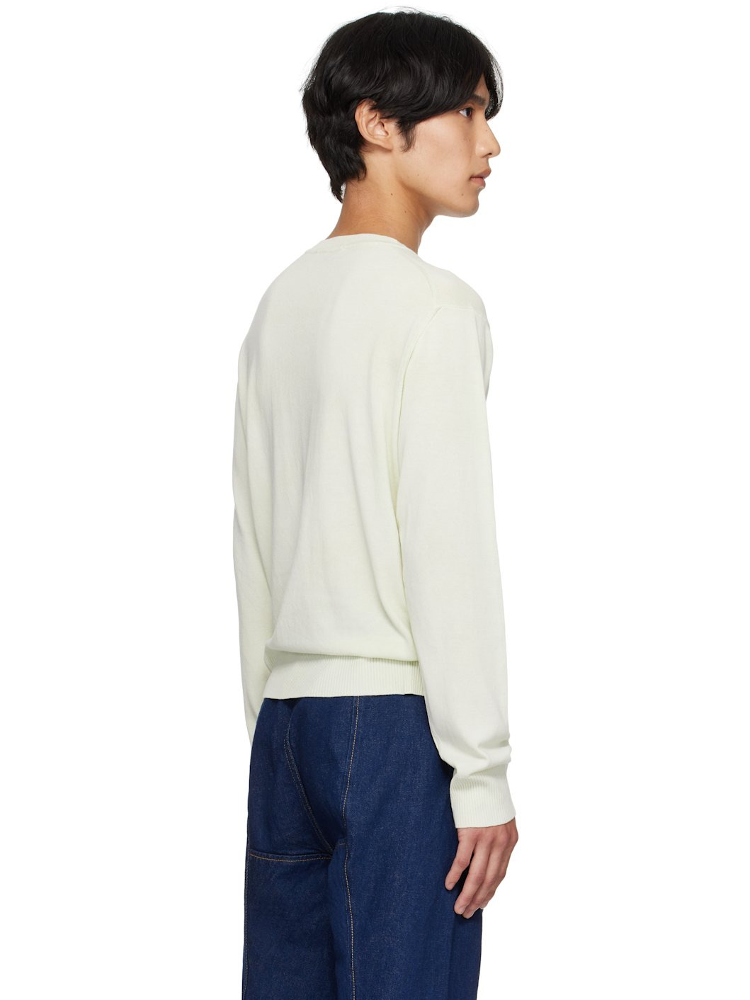 Green Alex Round Neck Sweater - 3