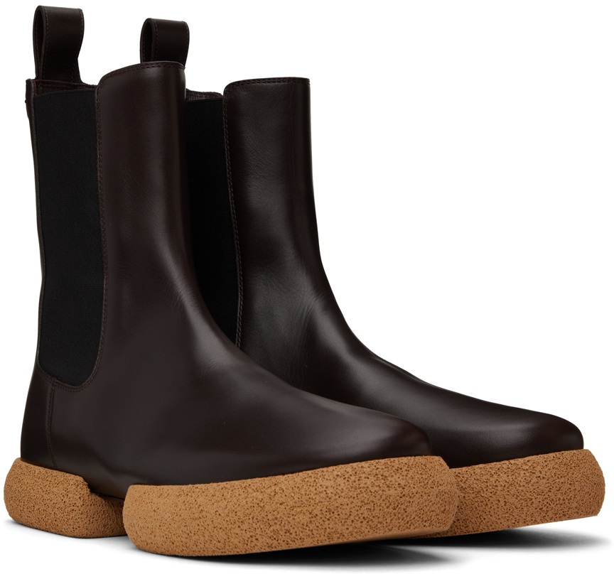 Brown Leather Chelsea Boots - 7