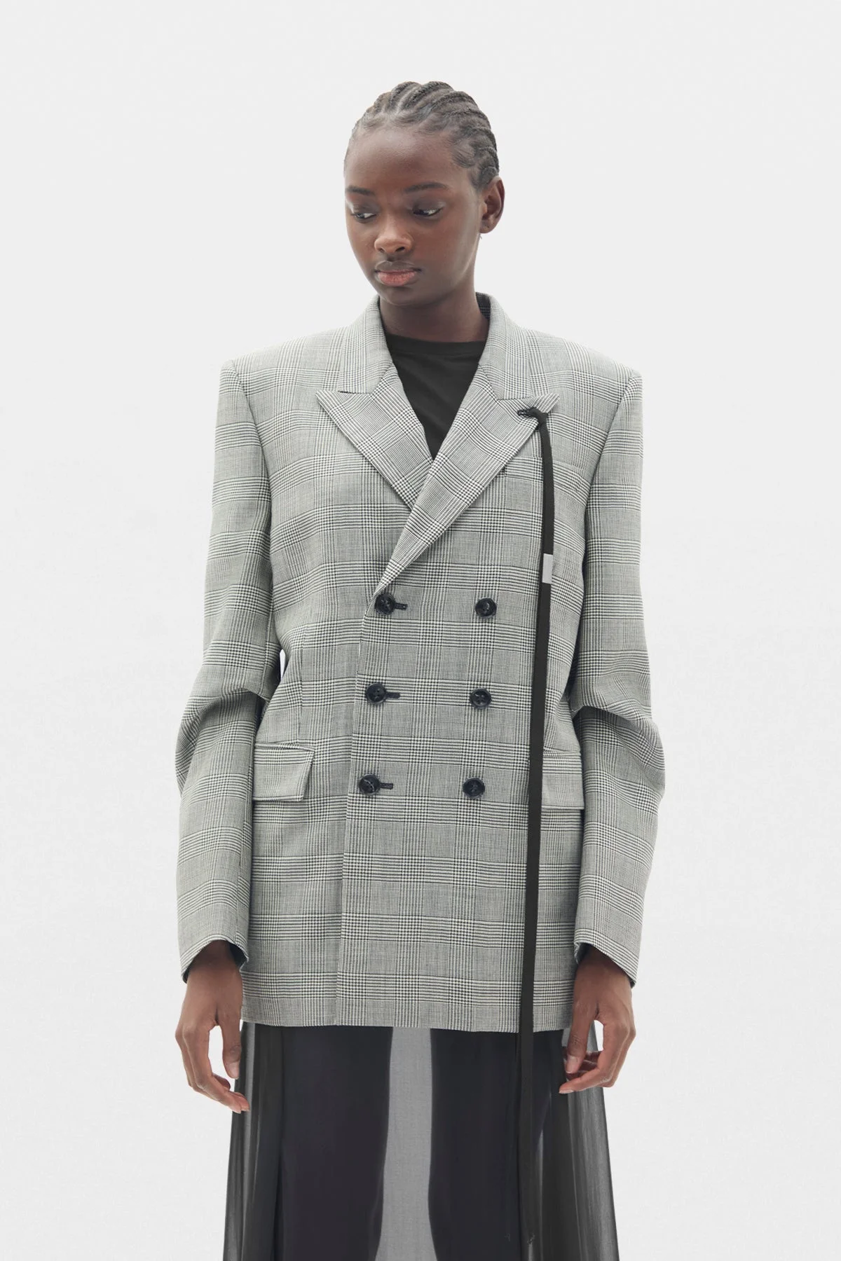 Adina Pick Lapel Double Breasted Tailored Jacket - 1