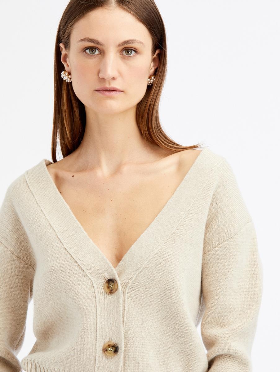 CASHMERE BOXY CARDIGAN - 4