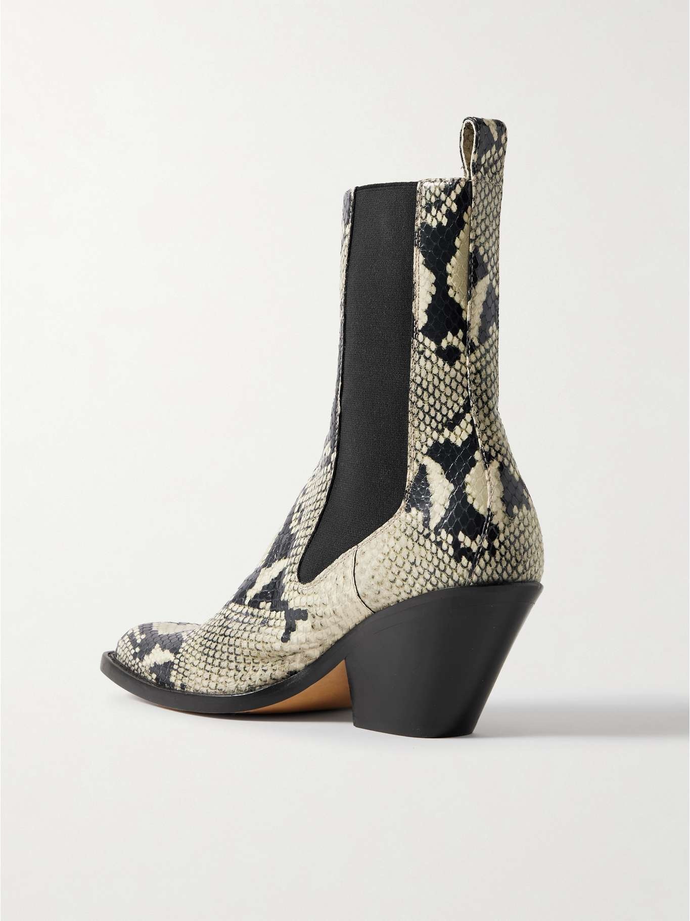 Austin snake-effect leather ankle boots - 3