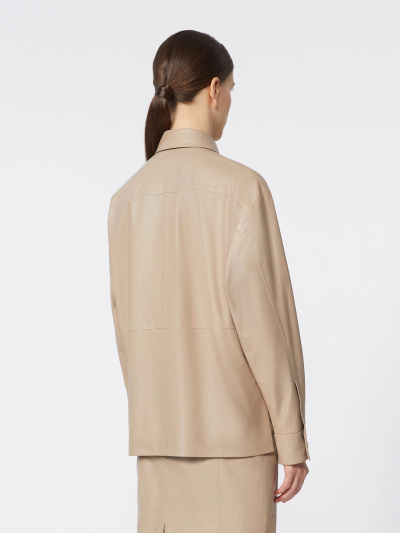 VILLA Nappa leather jacket - SAND 4