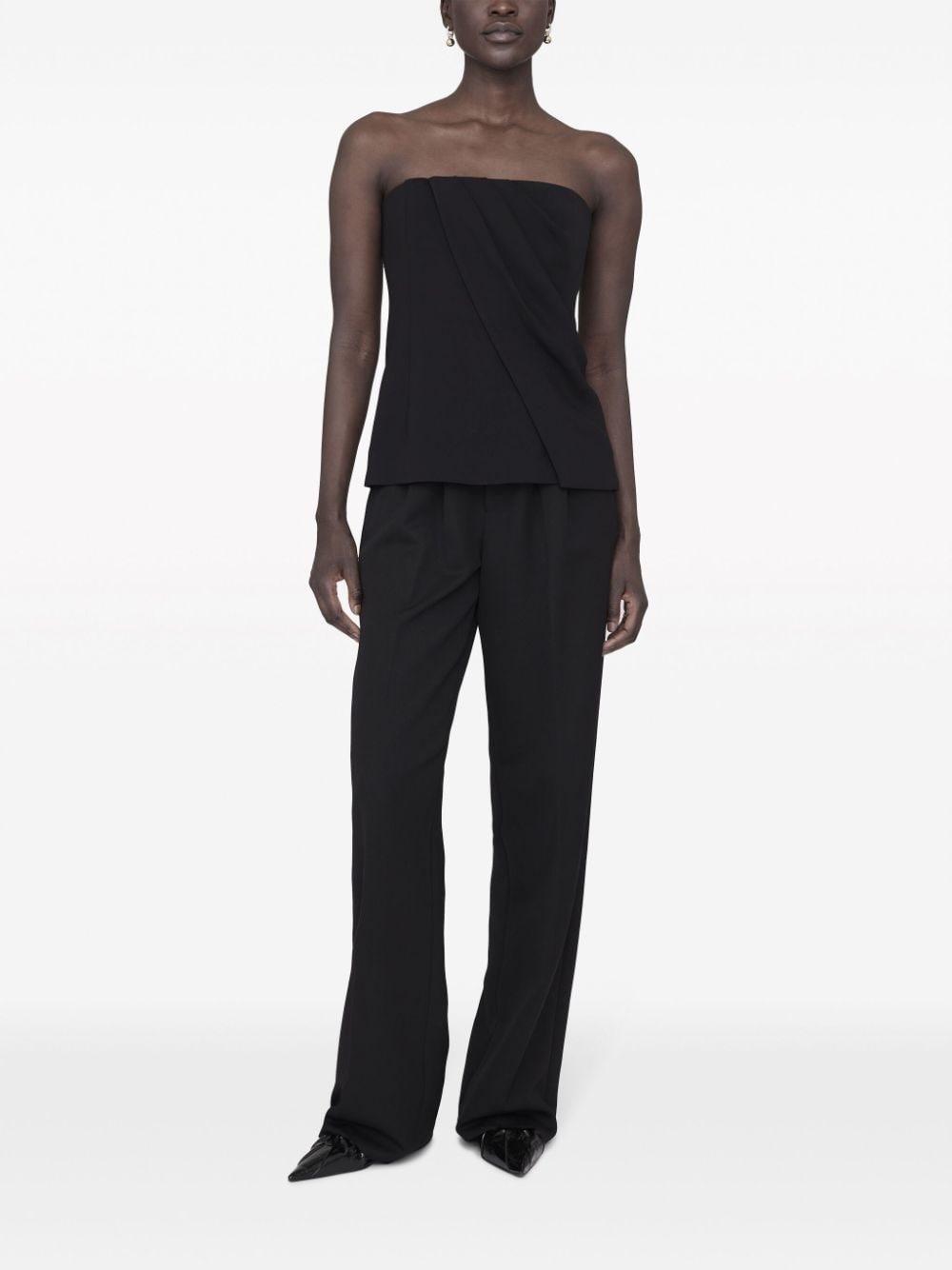 Halle draped strapless top - 2