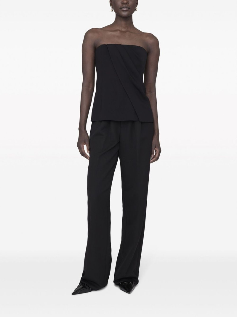 ANINE BING Halle draped strapless top outlook